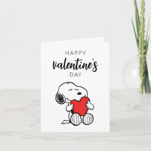 Carte cacahuètes   Snoopy Heart Hug