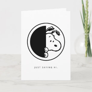 Carte cacahuètes   Snoopy Je Dis Salut   Ajouter votre p