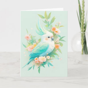 Carte Cacatoès Paradis Pastel