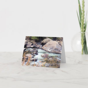 Carte Cache de Poudre Wild River Colorado  