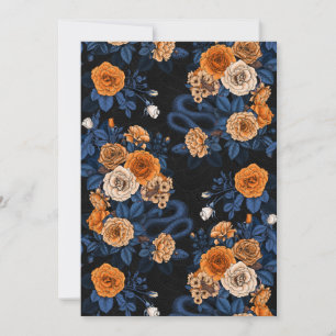 Carte Caché en rose, orange et bleu