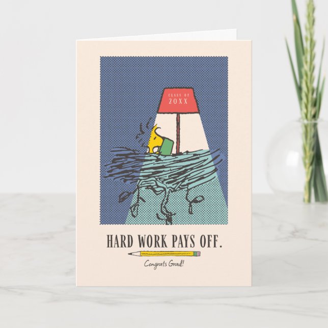 Carte Cachou Snoopy Le Travail Porte Ses Fruits Remise d (Devant)