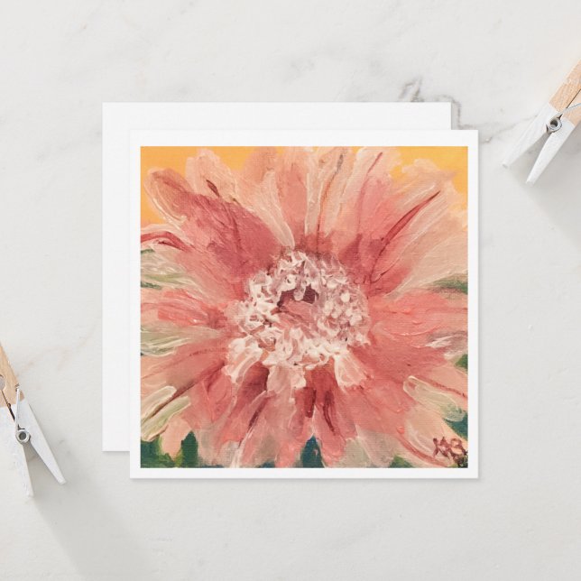 Carte Cactus Blossom (Devant/Arrière en situation)