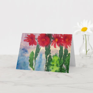 Carte Cactus en fleurs   Emil Nolde  