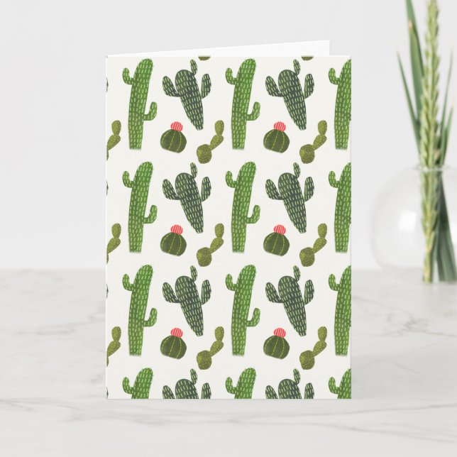 Carte Cactus mignon de la collection | de Llamarama (Devant)