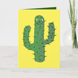 Carte Cactus Personnalisé Joyeux Jour des Morts
