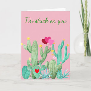 Carte Cactus Sud-Ouest Désert Saint-Valentin Succulent