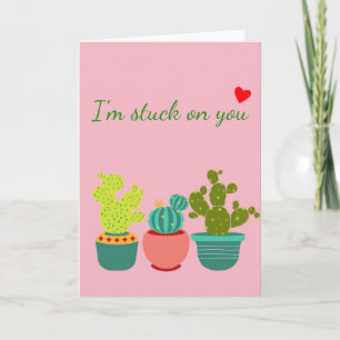 Carte Cactus Sud-Ouest Désert Saint-Valentin Succulent