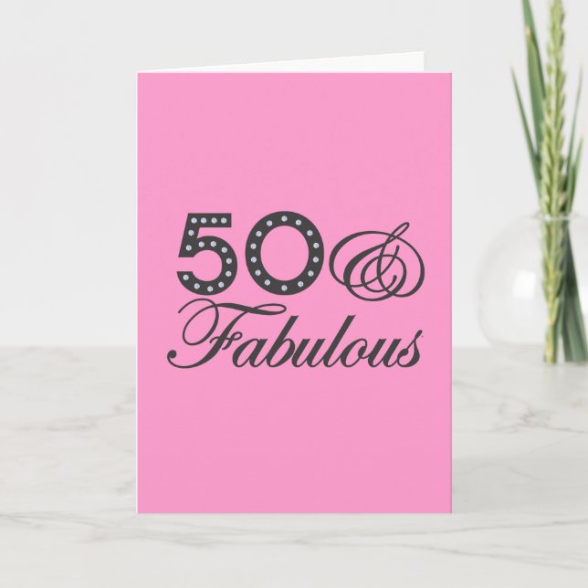 Carte Cadeau 50 & Fabuleux (Devant)