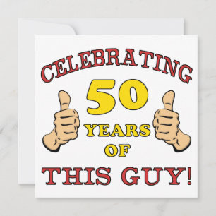 Carte Cadeau 50e anniversaire pour lui