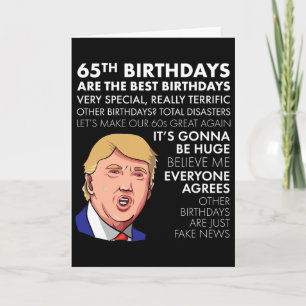 Carte Cadeau 65e anniversaire drôle chemise citation Tru