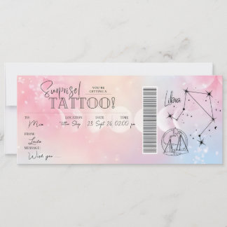 Carte Cadeau Anniversaire Tatouage Libra Personnel