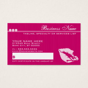 carte cadeau aux lèvres de poison