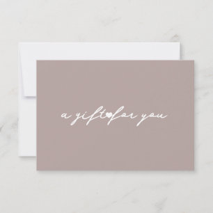 Carte Cadeau Beauté Elegant Heart