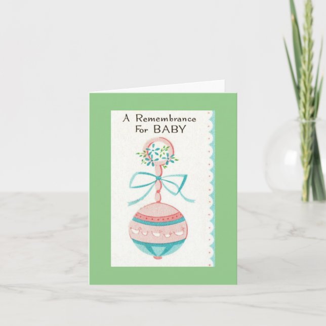 Carte Cadeau bébé vintage (Devant)
