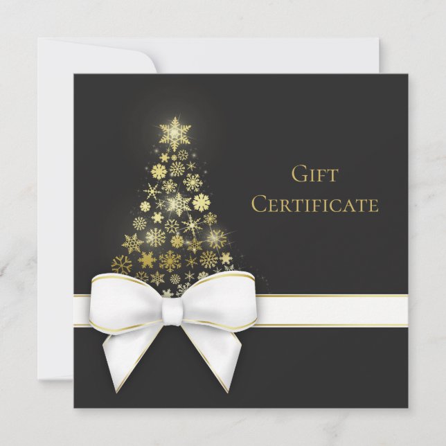 Carte cadeau Black Grey Arbre de Noël (Devant)