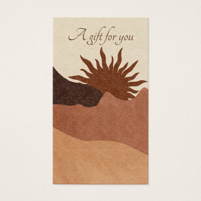 Carte cadeau Boho Terracotta Sun Sand Jewelry (Devant)