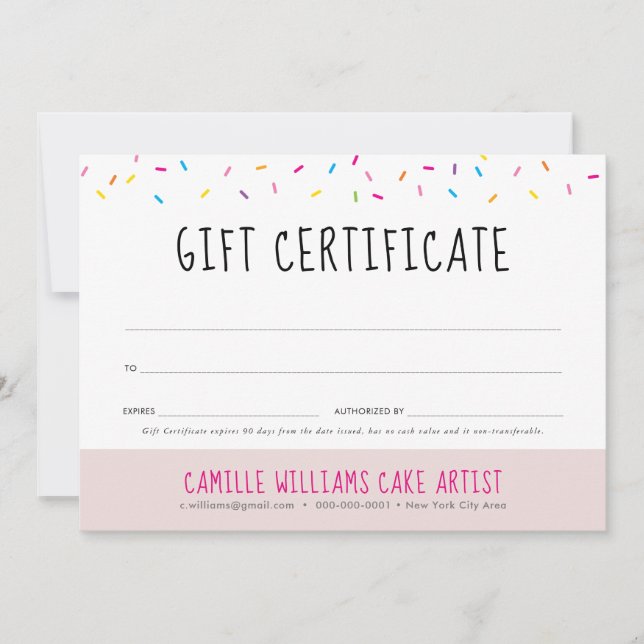 Carte CADEAU CERTIFICAT mignon amusant coloré arroseurs  (Devant)