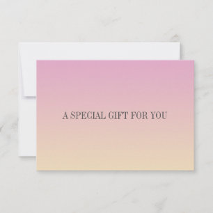 Carte cadeau Chic Soft Gradient Rose Orange