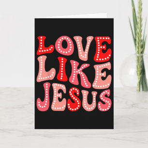 Carte Cadeau chrétien de la Saint-Valentin Amour groovy