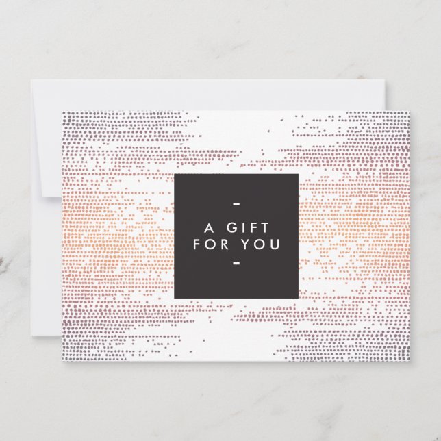 Carte cadeau colorée Confetti Rain Motif moderne (Devant)