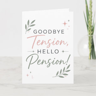 Carte Cadeau d'adieu drôle pour la retraite d'un collègu