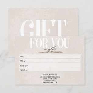 Carte cadeau d'affaires Blush Pink Parties scintil