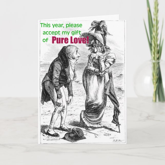 Carte Cadeau d'amour pur - Romantique - Humoristique (Devant)