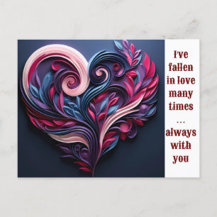 Carte cadeau d'amour romantique