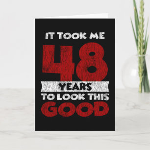 Carte Cadeau d'anniversaire drôle de 48 ans