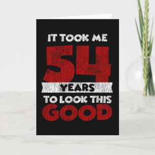 Carte Cadeau d'anniversaire drôle de 54 ans Vintage 54 a