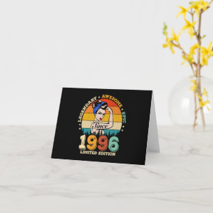 Carte Cadeau d'anniversaire pour femme de 1996 édition l