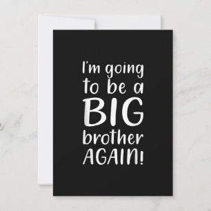 Carte Cadeau d'annonce pour grand frère à nouveau