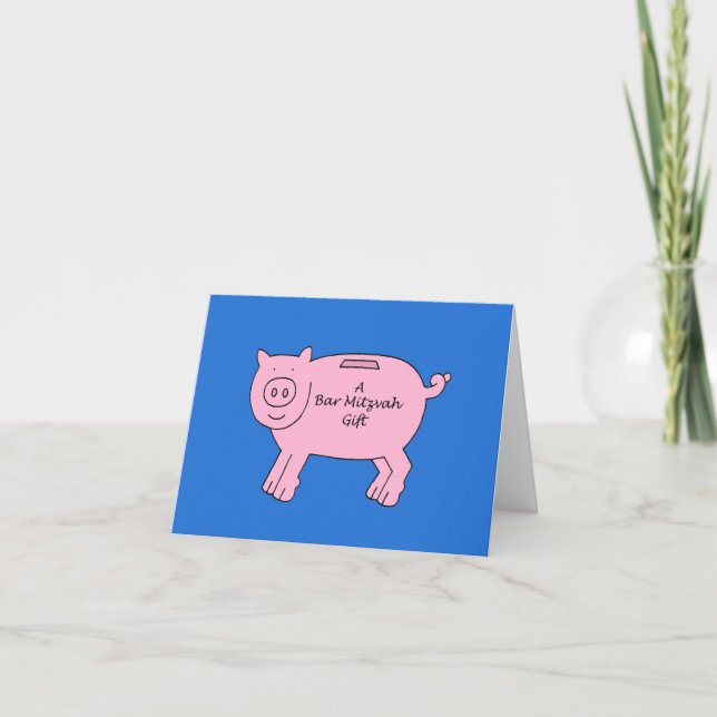 Carte Cadeau d'argent inclus pour Bar Mitzvah (Devant)