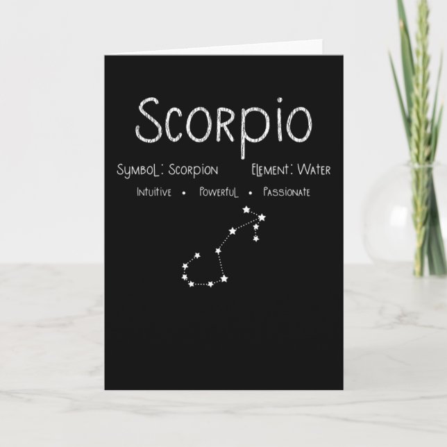 Carte Cadeau d'astrologie de constellation du signe du z (Devant)