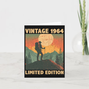 Carte Cadeau de 60 ans Vintage 1965 Randonnée Lover 60e 