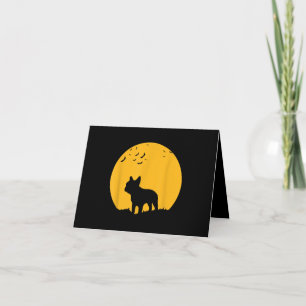 Carte Cadeau de bouledogue français Halloween inspiré de