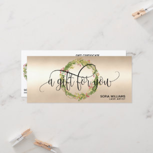Carte cadeau de certificat de Noël Ajouter un logo
