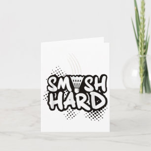 Carte Cadeau de champion de smash de badminton dur