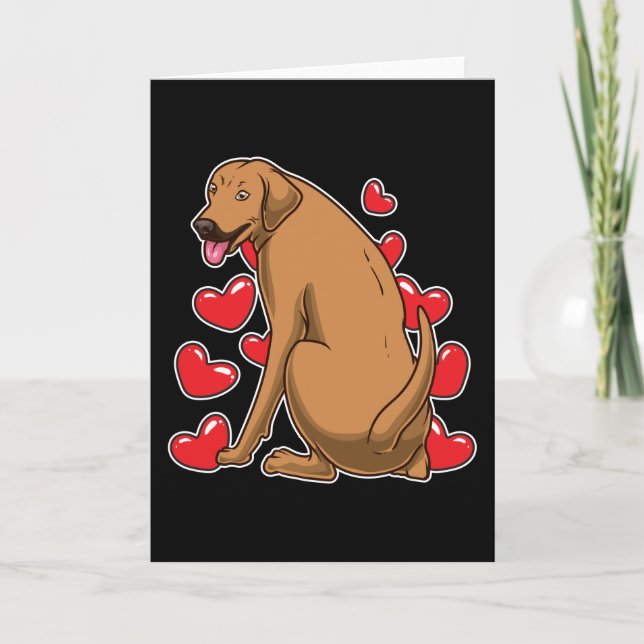 Carte Cadeau de chien Rhodesian Ridgeback Ida (Devant)