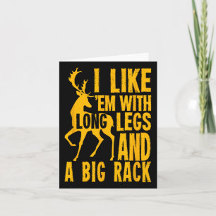Carte Cadeau de citation de chasse de cerf drôle pour le