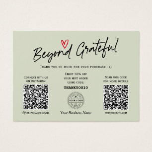 Carte cadeau de code QR design