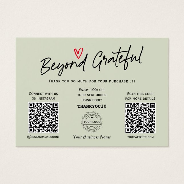 Carte cadeau de code QR design (Devant)