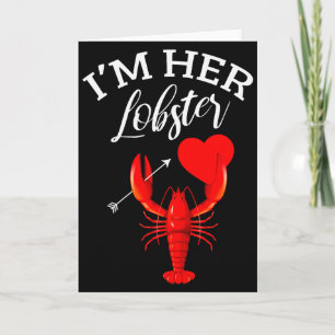 Carte Cadeau de couple coeur de homard Im Her Valentin
