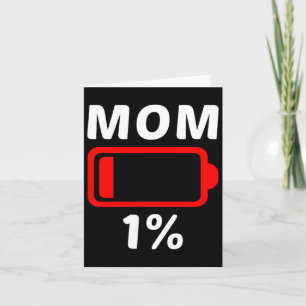 Carte Cadeau de fête des mères pour maman fatiguée et fe