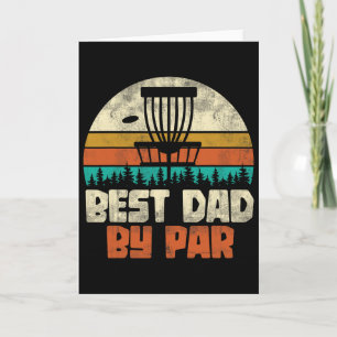 Carte Cadeau de Fête des Pères Frolf Sportif Papa Rétro