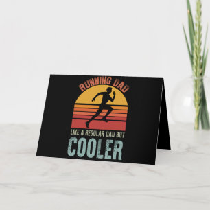 Carte Cadeau de Fête des Pères pour Papa Coureur Maratho