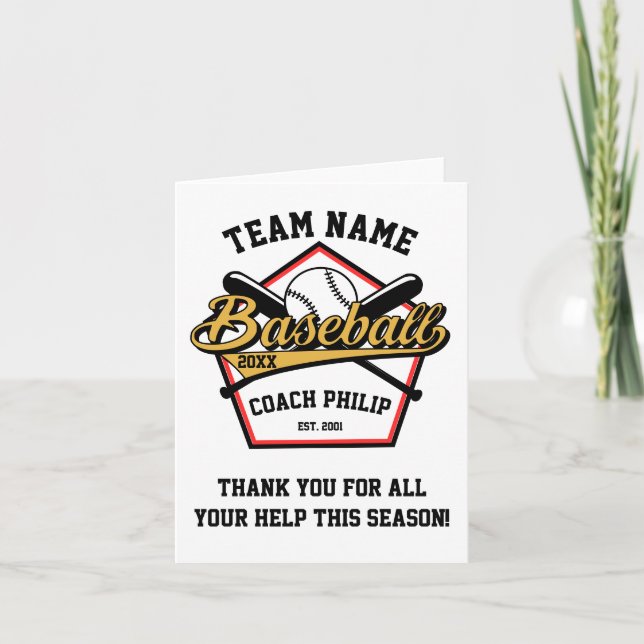 Carte cadeau de fin de saison de l'équipe meilleur entra (Devant)