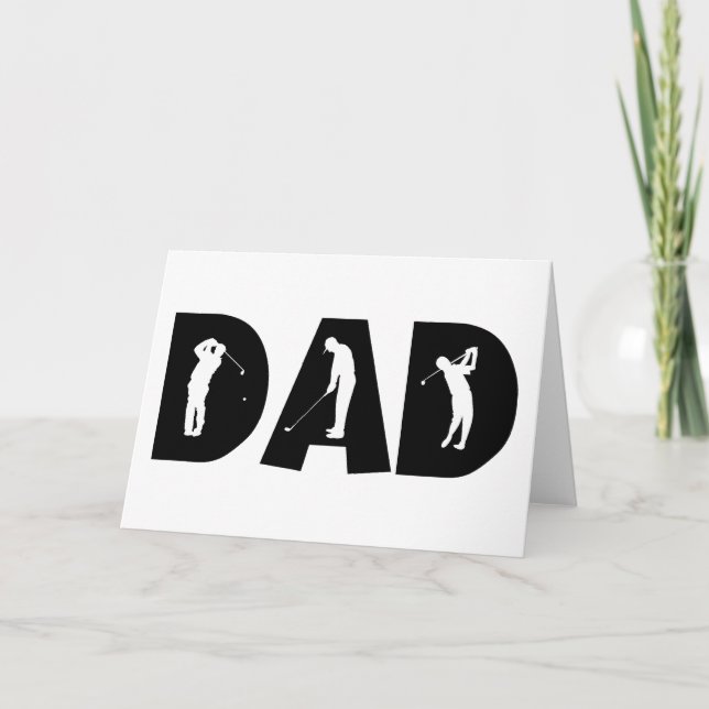 Carte Cadeau de golf papa (Devant)