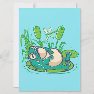 Carte Cadeau de grenouille de paix Cool mignonne Greno